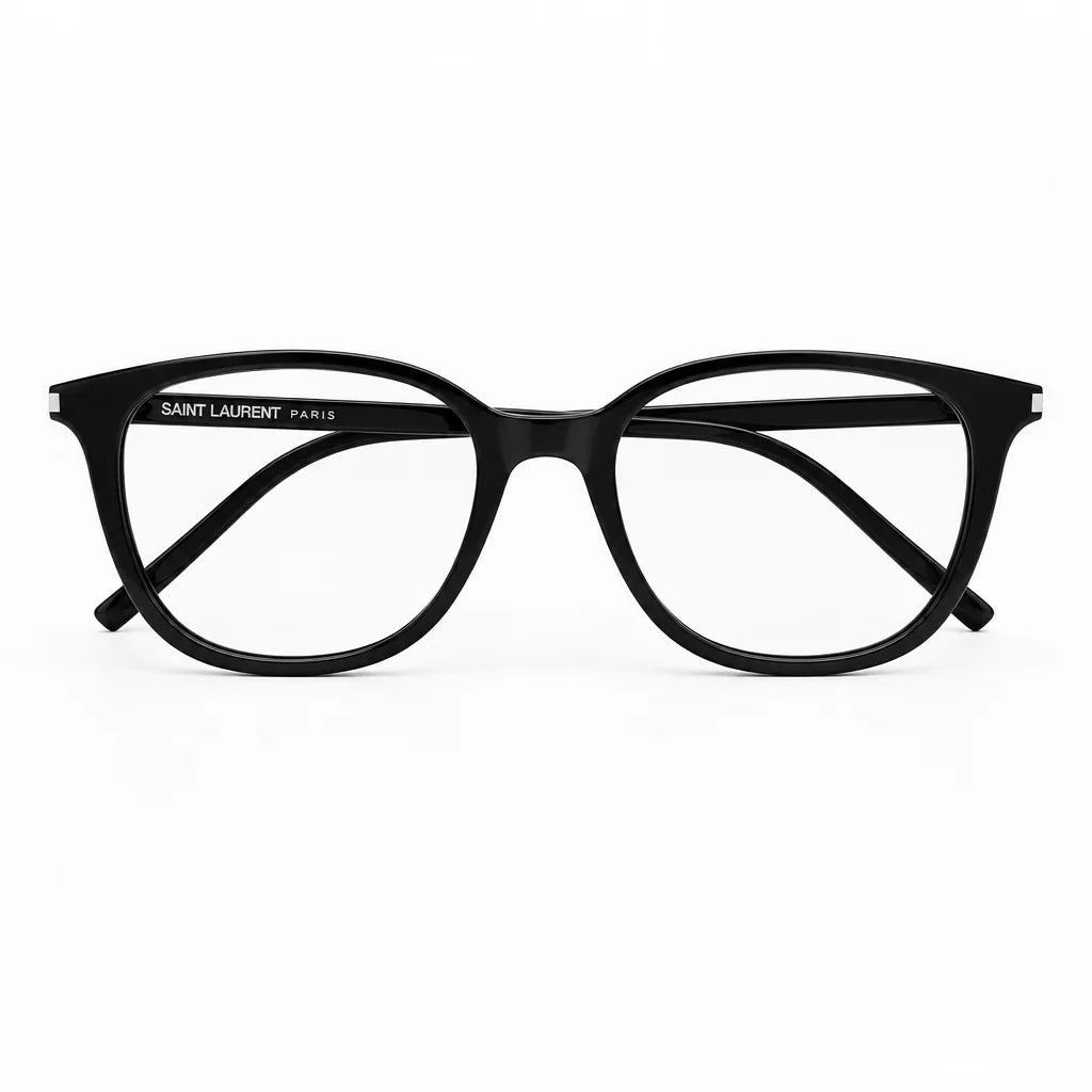 Saint Laurent SL 644/F Unisex Transparent Black Eyeglasses