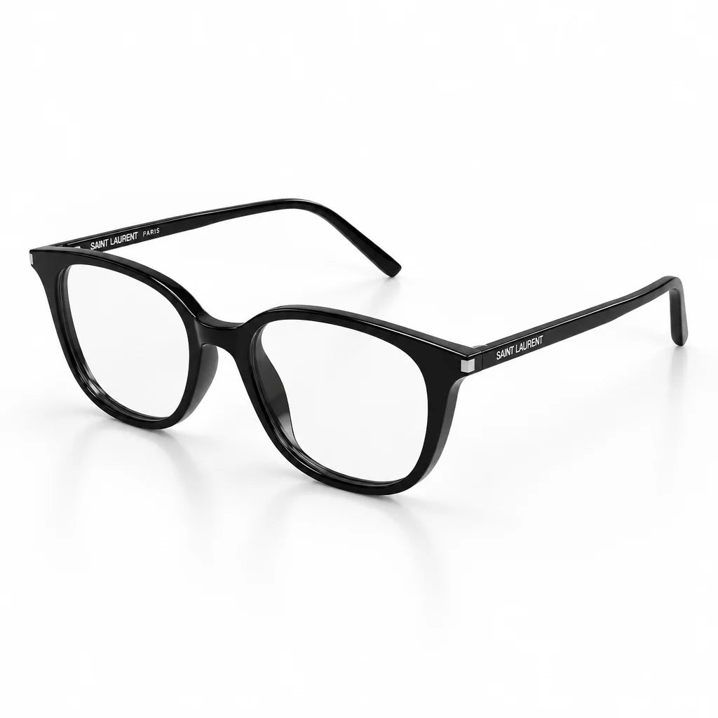 Saint Laurent SL 644/F Unisex Transparent Black Eyeglasses