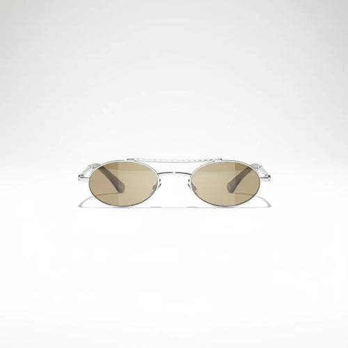 Chanel Oval Metal &amp; Imitation Pearl Brown Sunglasses
