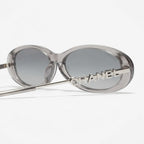 Chanel Women Oval Grey Sunglasses CH5565