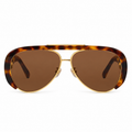 Louis Vuitton Women Pilot Frame Dark Brown Sunglasses