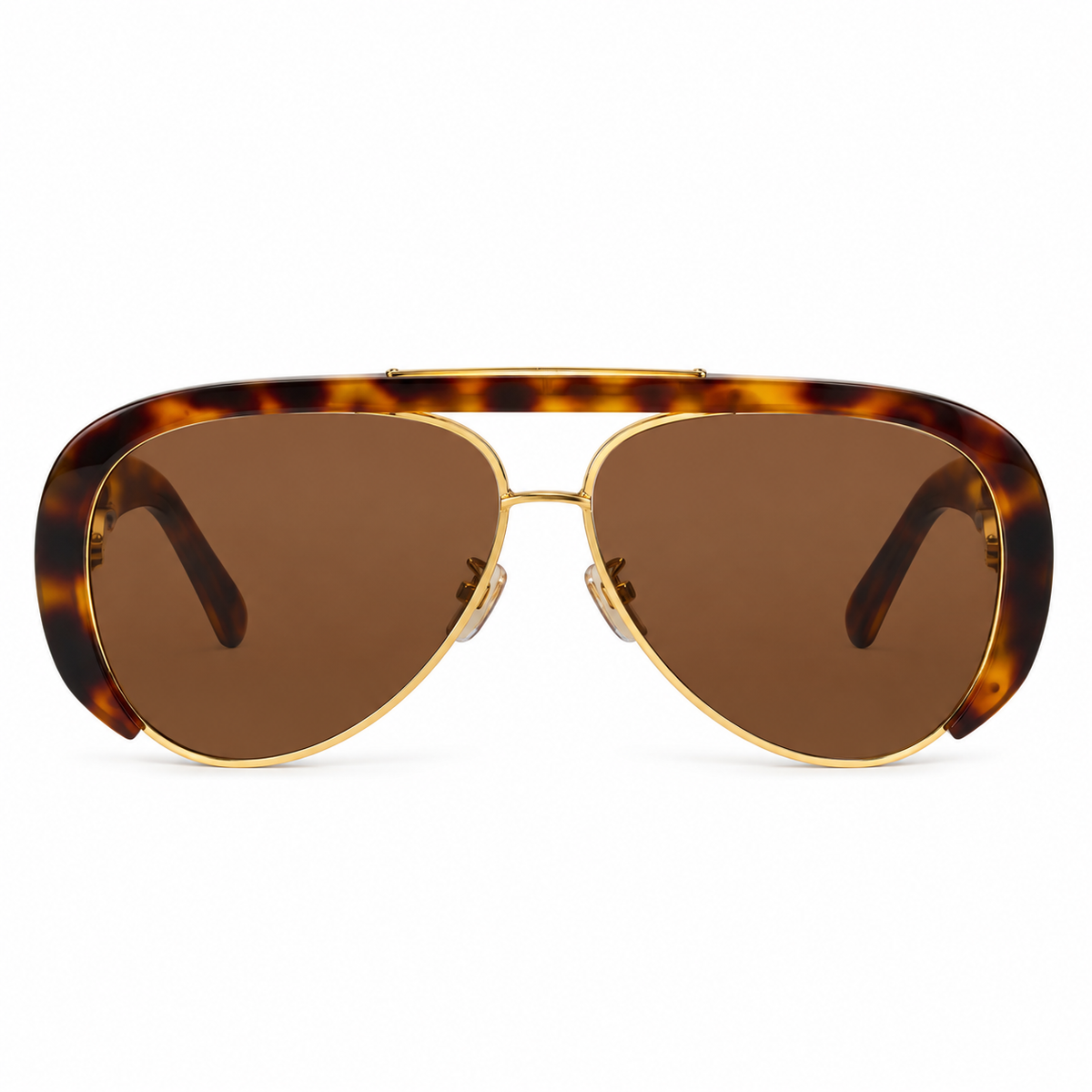 Louis Vuitton Women Pilot Frame Dark Brown Sunglasses