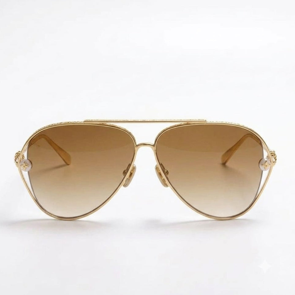 Louis Vuitton Women Pearl Twirl Pilot Sunglasses
