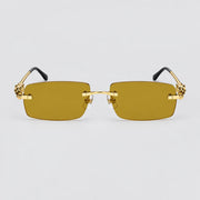 Cartier Panthère de Cartier Unisex Gold & Yellow Rimless Sunglasses