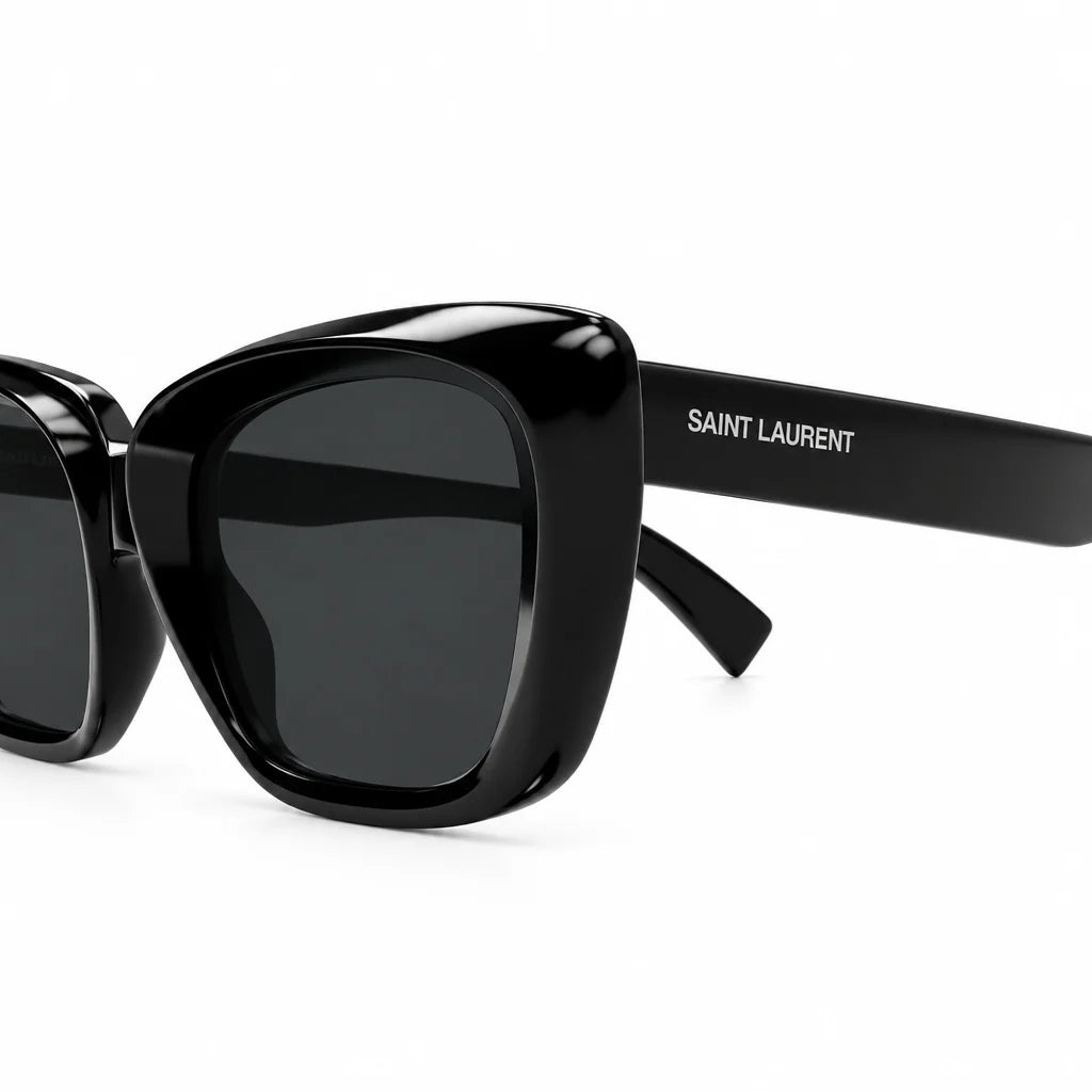 Saint Laurent Women SL 857 Cat-Eye Black Sunglasses