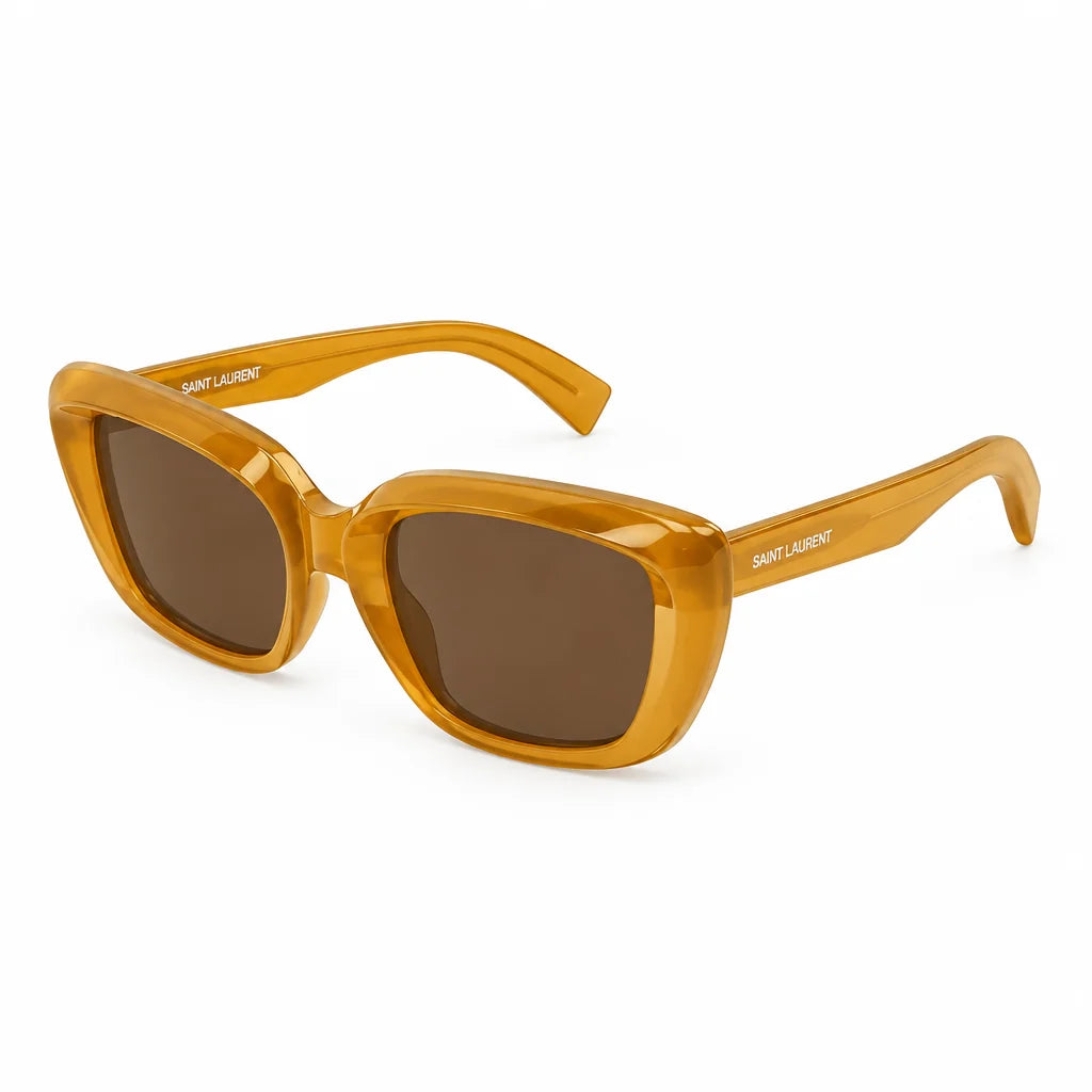 Saint Laurent Women SL 857 Cat-Eye Yellow Sunglasses