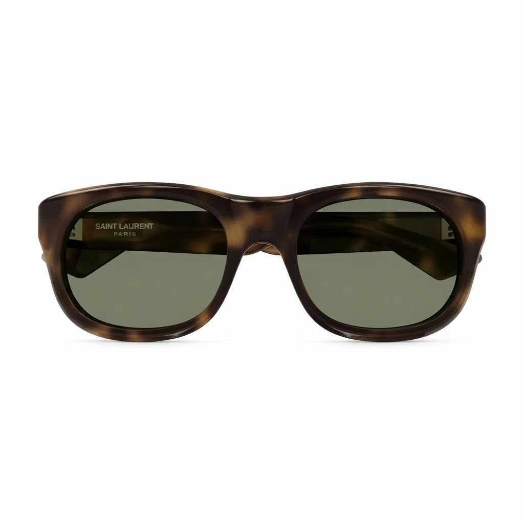 Saint Laurent Women SL 815 ROMY Havana / Green Sunglasses