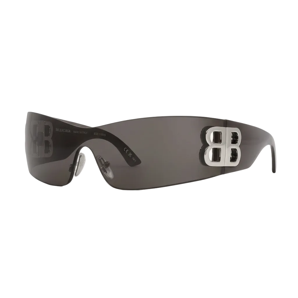 Balenciaga Unisex BB0359S Bossy Mask Shield Grey Sunglasses
