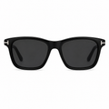 Tom Ford Men Square Frame Natural Black Sunglasses