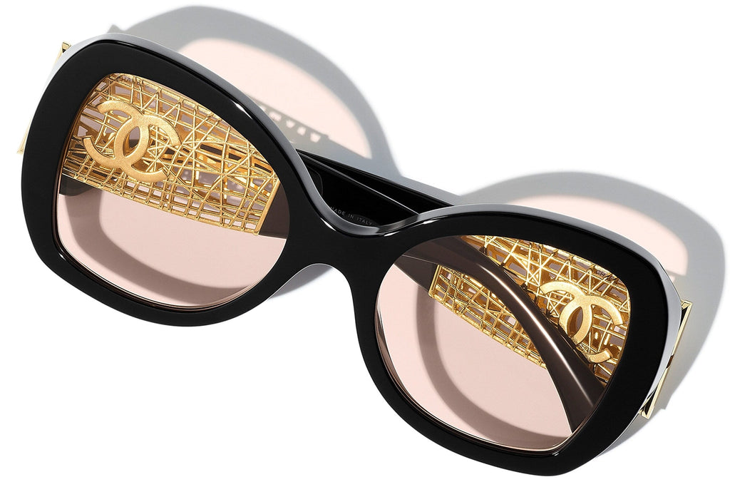 Chanel Women Butterfly Black Sunglasses