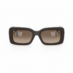 CHANEL Women Rectangular Brown Sunglasses