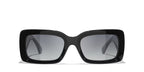 Chanel Women Rectangular Black Sunglasses