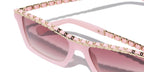 Chanel Women Rectangular Pink Sunglasses
