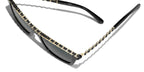 Chanel Women Rectangular Black Sunglasses