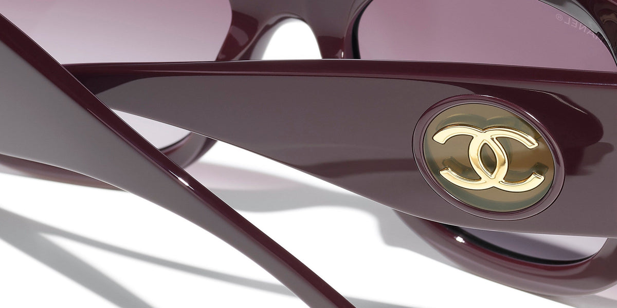 Chanel Women Butterfly Purple Sunglasses