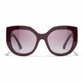Chanel Women Butterfly Purple Sunglasses