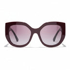 Chanel Women Butterfly Purple Sunglasses