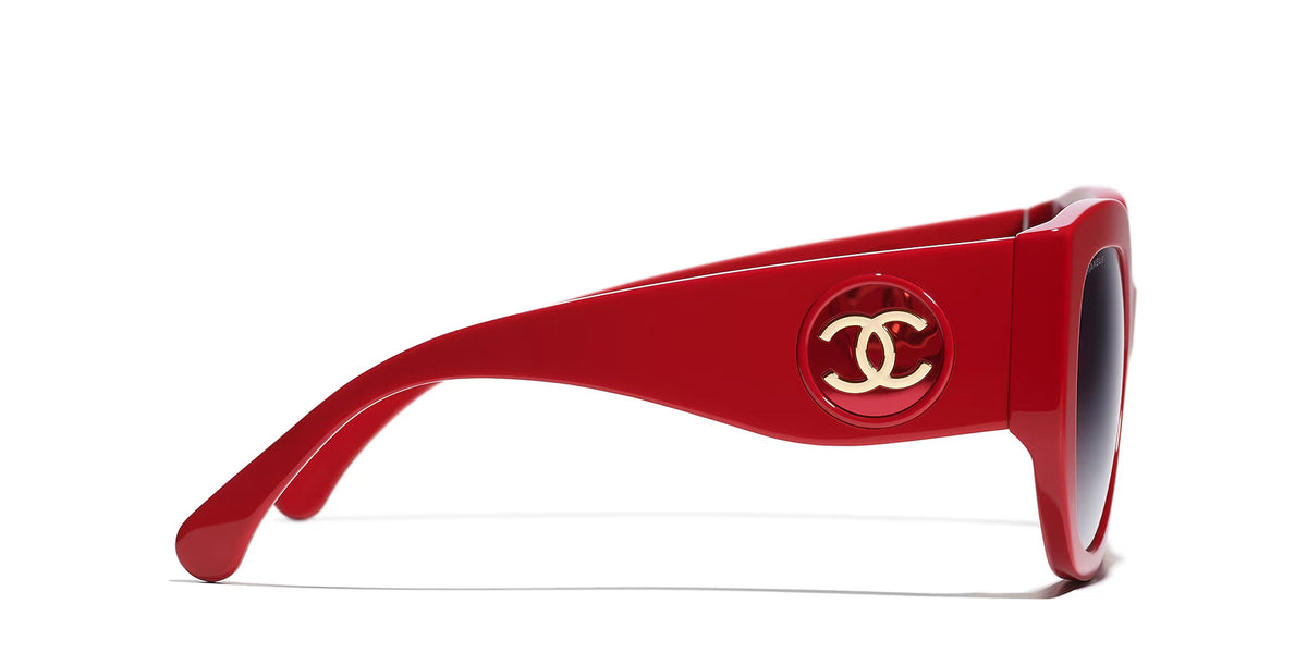 Chanel Women Butterfly Red Sunglasses