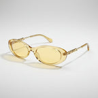 Chanel Women Oval Yellow Sunglasses CH5565