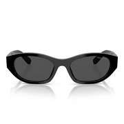Miu Miu Women MU A03S Cat-Eye Glossy Black / Dark Grey Sunglasses 