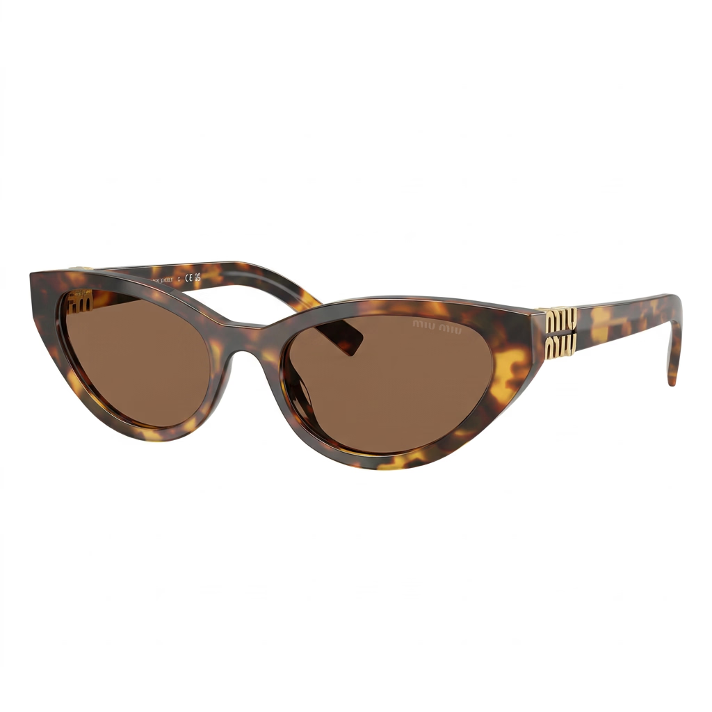 Miu Miu Women MU A04S Cat-Eye Tortoiseshell / Brown Sunglasses