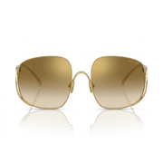 Miu Miu Women's MU A57S Oversized Square  Gold / Camomilla Yellow Gradient Sunglasses 