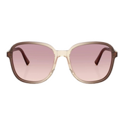 Miu Miu Regard MU B01S Women Oversized Pillow Transparent Brown / Gradient Violet Sunglasses
