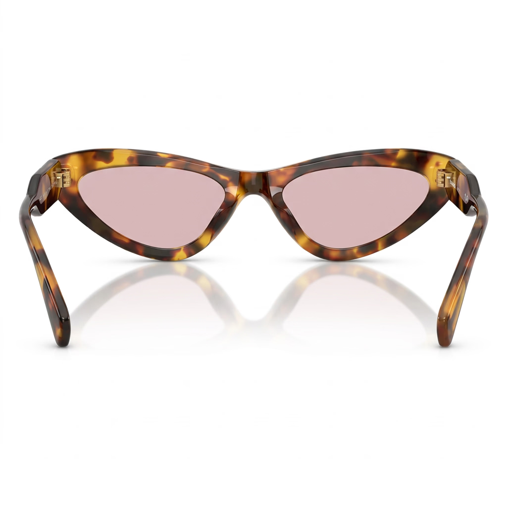 Miu Miu Women MU B11SU Cat-Eye Tortoise / Pink Sunglasses