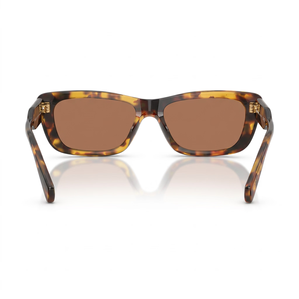 Miu Miu MU B12S Women Rectangular Havana / Brown Sunglasses