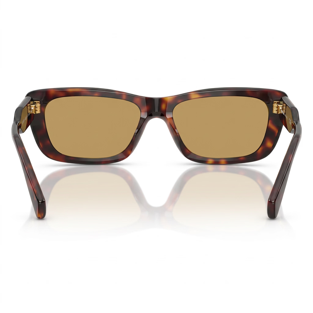 Miu Miu MU B12S Women Rectangular Tortoise / Brown Sunglasses