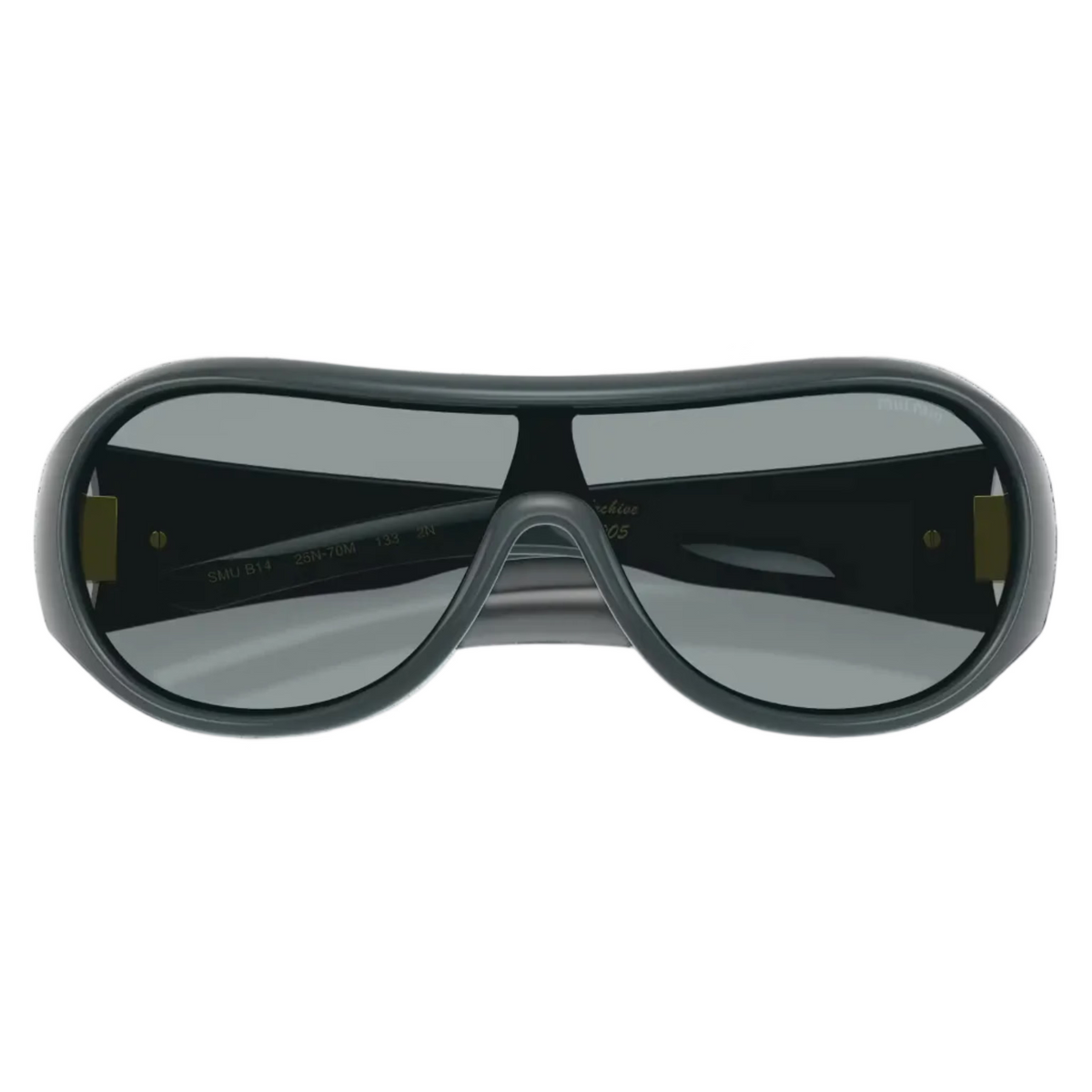 Miu Miu Ivresse Women Wraparound  Grey / Black Sunglasses