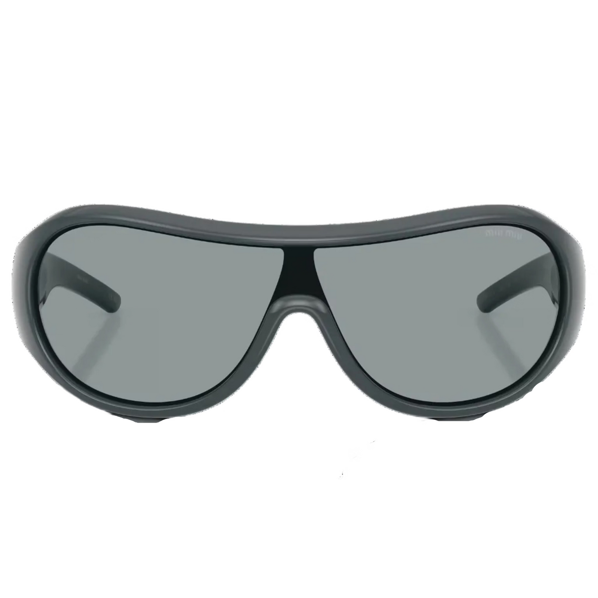 Miu Miu Ivresse Women Wraparound  Grey / Black Sunglasses