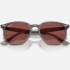 Ray Ban Men Irregular Frame Matte Opal Grey Sunglasses