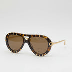Chanel Women CH9207 Aviator Tortoise Frame Sunglasses