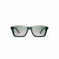 Chanel Women Rectangular Green Sunglasses