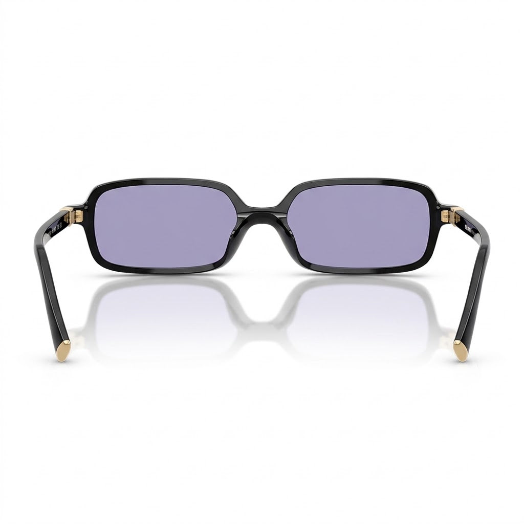 Miu Miu Regard MU 11ZS Women Rectangular Black / Violet Sunglasses