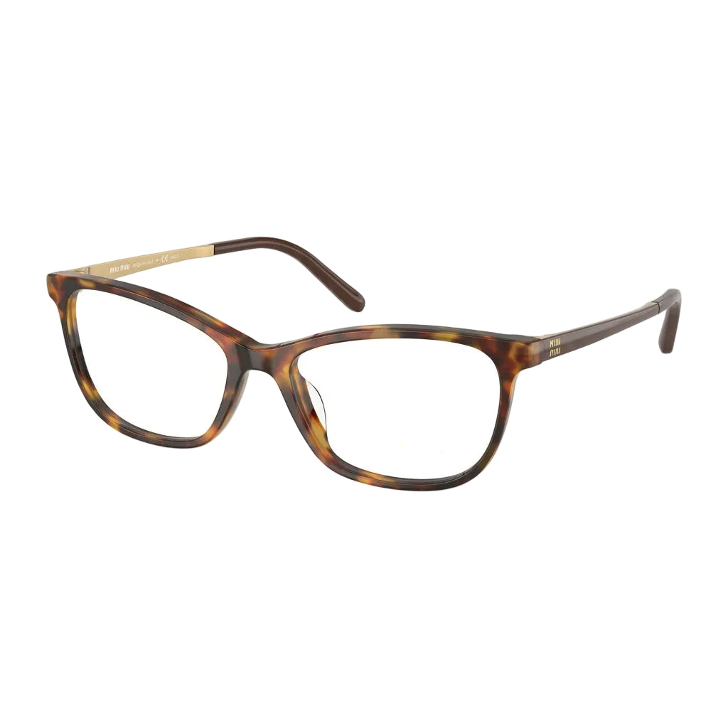 Miu Miu Women Cat-Eye Havana Tortoise / Gold Optical Glasses