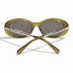 Chanel Women Oval Olive Sunglasses CH5565
