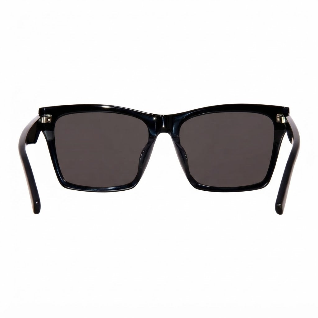 Saint Laurent Women SL M104-F 002 Grey Logo Black Sunglasses