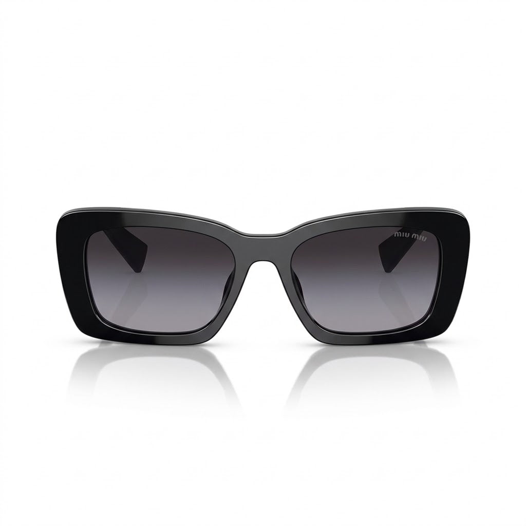 Miu Miu Women Glimpse Black / Gradient Grey Sunglasses