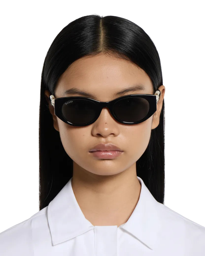 Gucci Women Low Nose Bridge Fit Cat-Eye Sunglasses