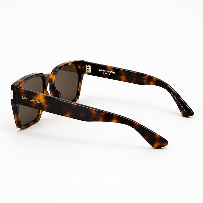 Saint Laurent SL 894 Men Square Havana Sunglasses