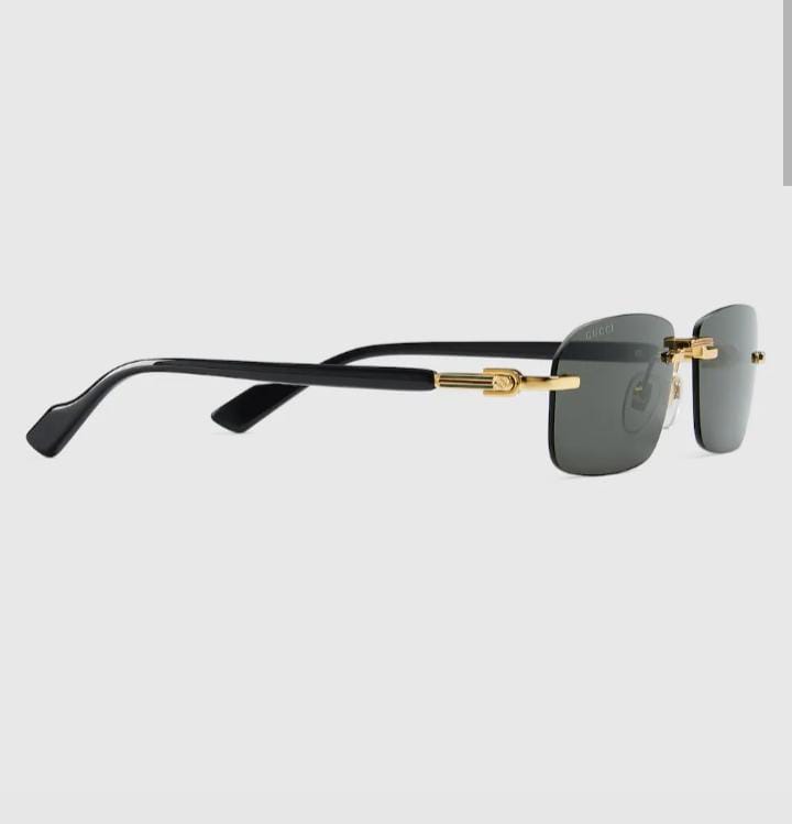 Gucci Men Rectangular Frame Sunglasses