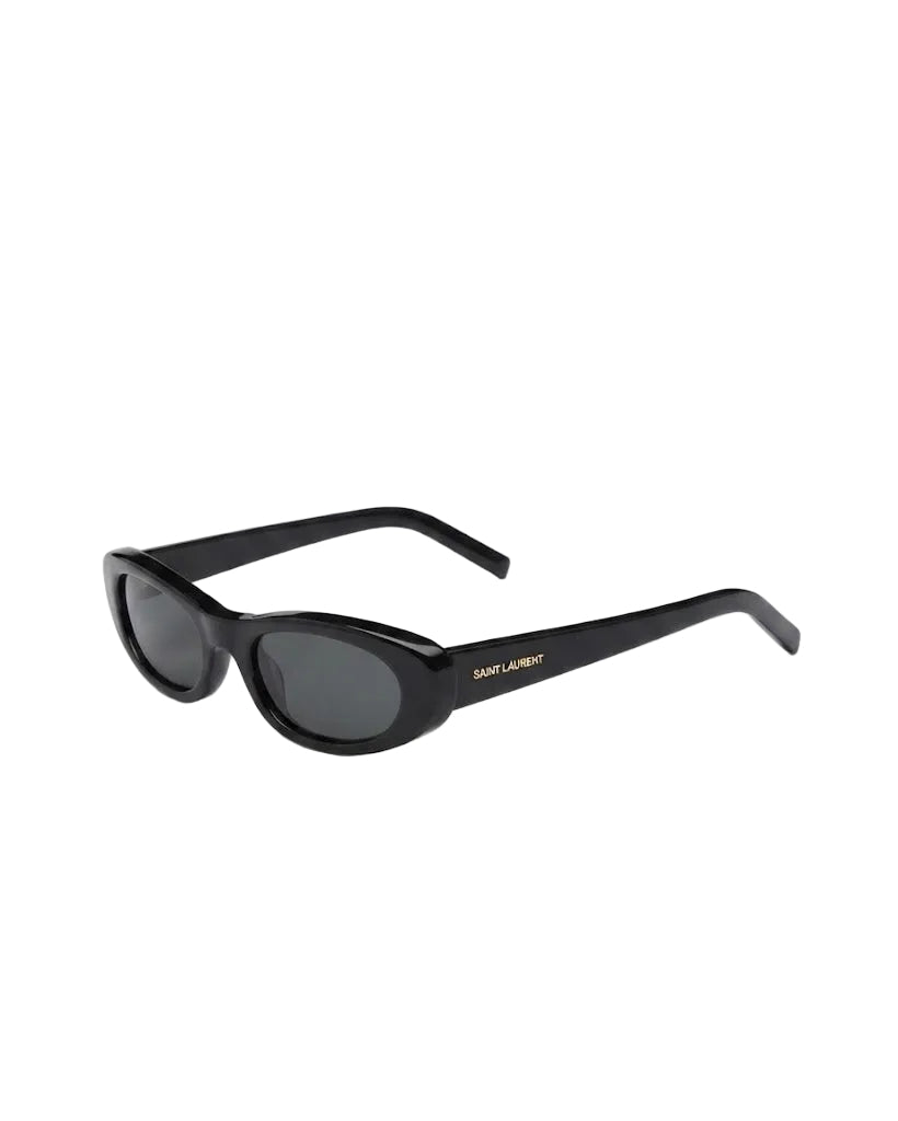 Saint Laurent Women SL 557 SHADE PLUMP Black Sunglasses