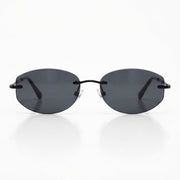 Ray-Ban Unisex Rimless Geometric Black Sunglasses
