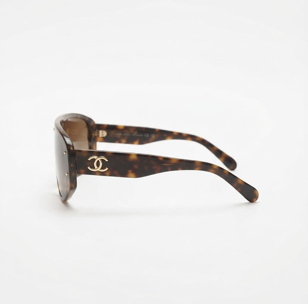 Chanel Women Eleanor Cat-Eye Tortoise Brown Sunglasses