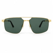Cartier Santos de Cartier Men Navigator Gold-Green Sunglasses