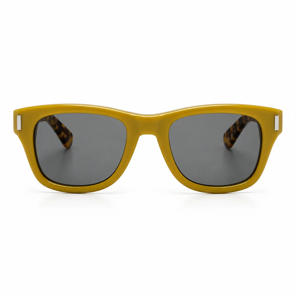 Saint Laurent SL 801 Unisex Square Yellow/Havana Sunglasses