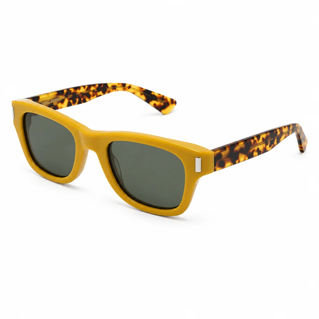 Saint Laurent SL 801 Unisex Square Yellow/Havana Sunglasses