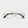  Chanel Oval Metal & Imitation Pearl Optical Frames Glasses CH2228H
